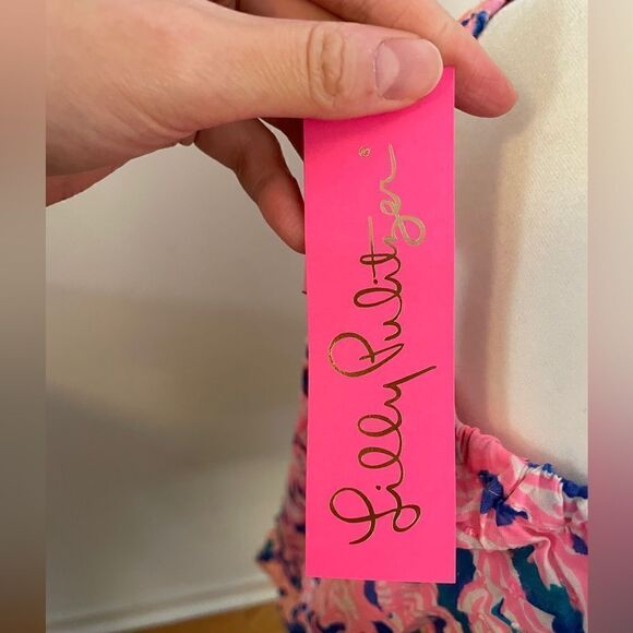 NWT Lily Pulitzer Corie Top Swirling Seadream Women Size S(MSRP$98) - Picture 9 of 9